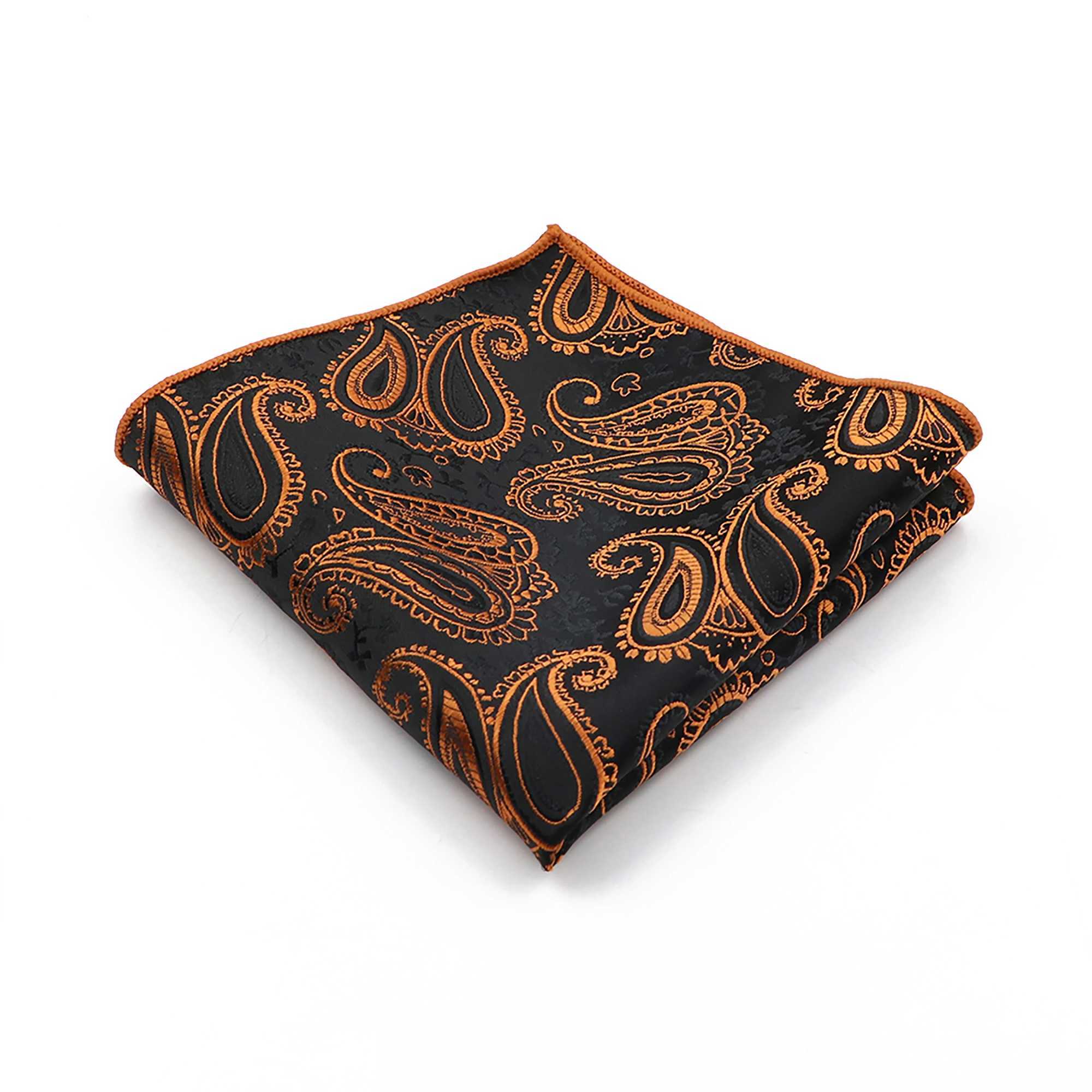 New Fashion Retro Paisley Mens Hanki Pocket Square Handle 23cm Wide Used for Business Wedding Party Evening Dress Set Accessories W240921