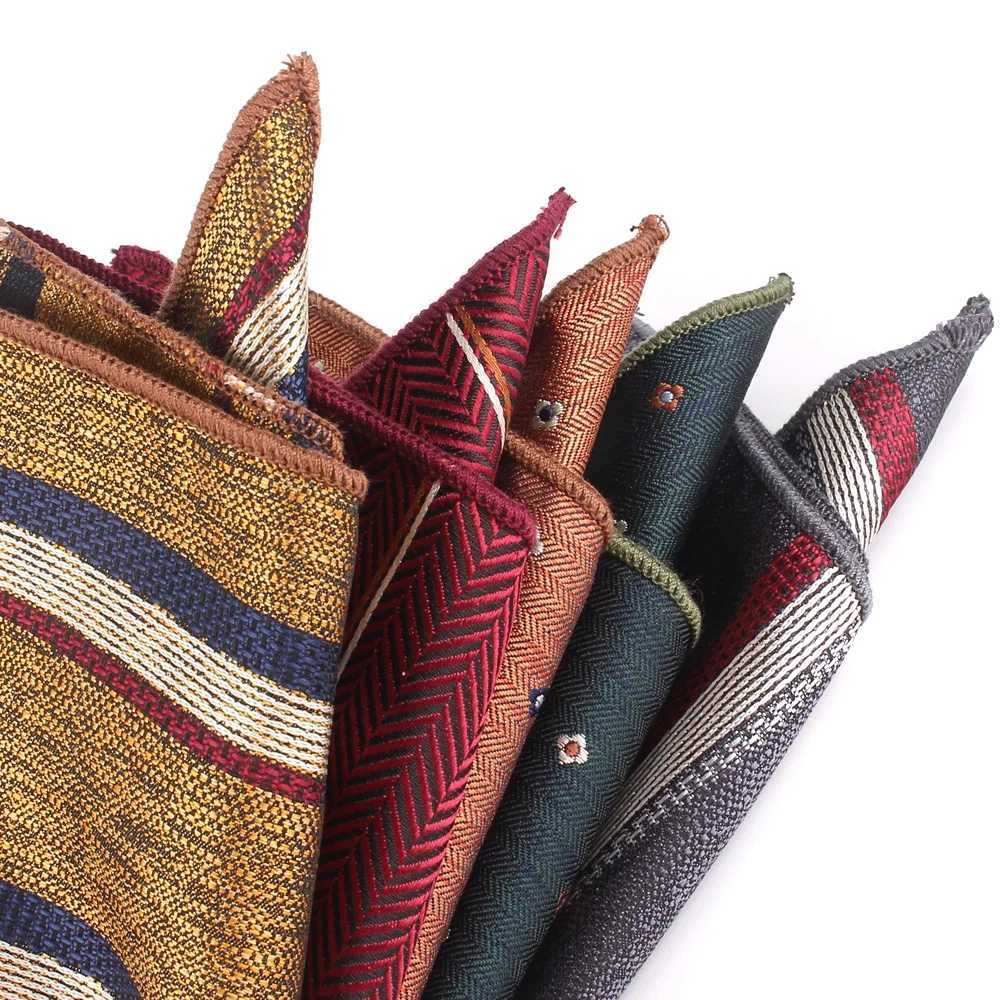 NEW Striped Pocket Square For Men Women Floral Chest Towel Hanky Gentlemen Hankies Mens Suit Handkerchief Pocket Towel GiftsX240921