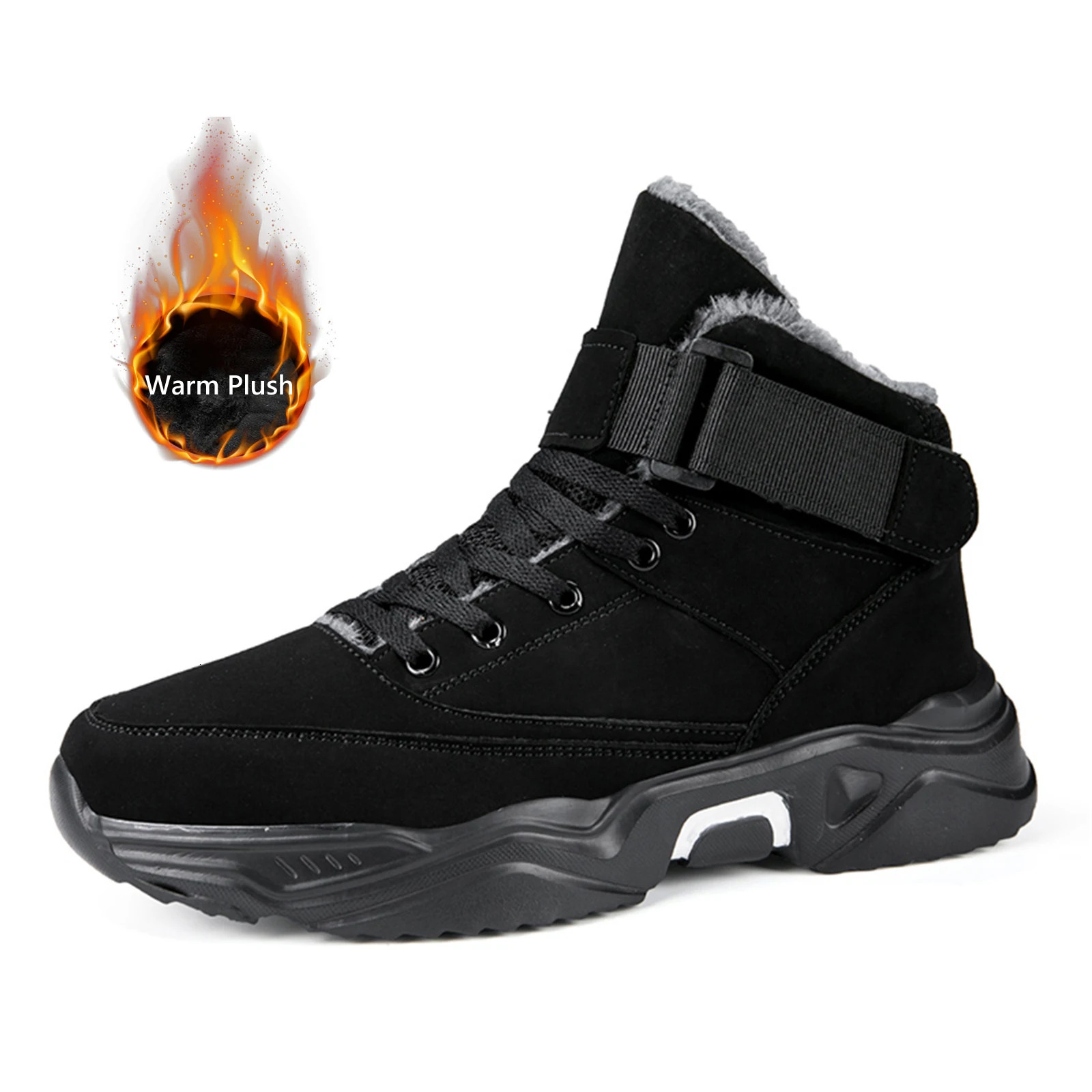 High Top loafers men Sneakers Outdoor Anti-slip Male Casua Leather Fashion Men's Anlkle Snow ugggly boots Hombre Winter Running Shoes