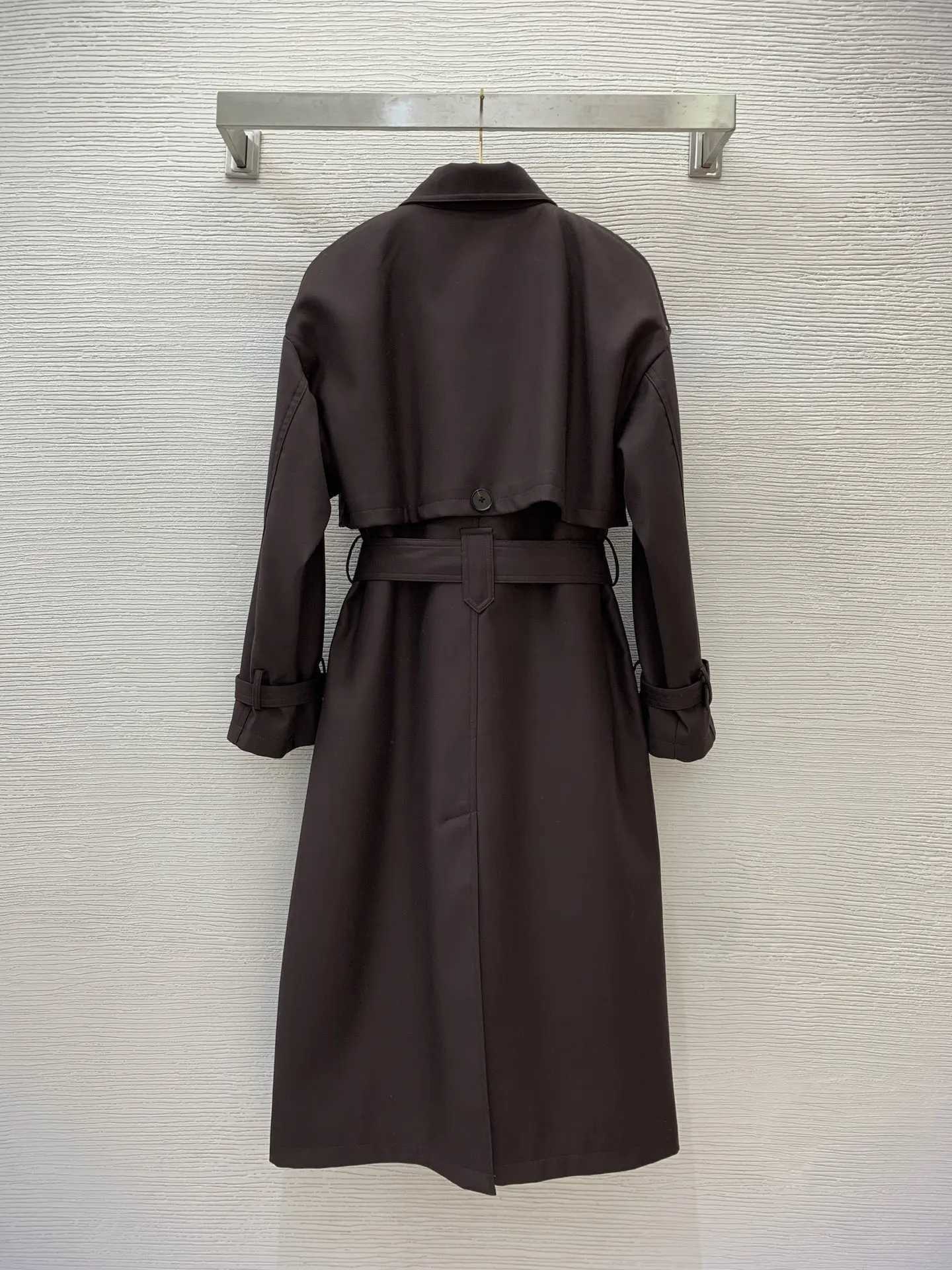 2024 Early Autumn New Style Womens Fashion Embroidery Personality Design Zipper Lapel Long Trench Coat Jacket 43-0350X240921