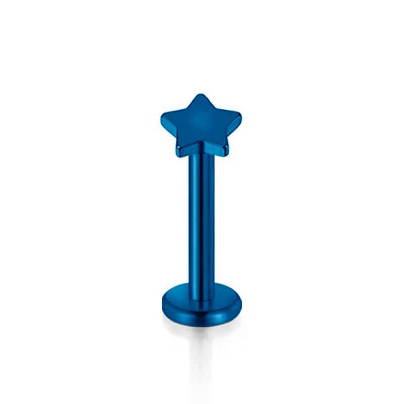 1PC Steel Inernally Thread Labret Stud Rings Piercing Star Heart Shape Ear Cartilage Tragus Orelha Stud Helix Piercing Jewelry Y240921