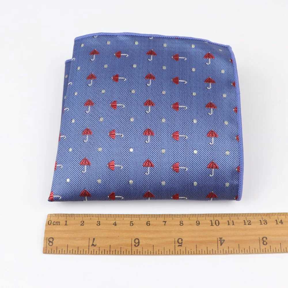 Polyester Hankerchief Scarves Vintage Fabric Hankies Umbrella Car Fish Aircraft Bicycle Pocket Square Handkerchiefs 23*23cmX240921