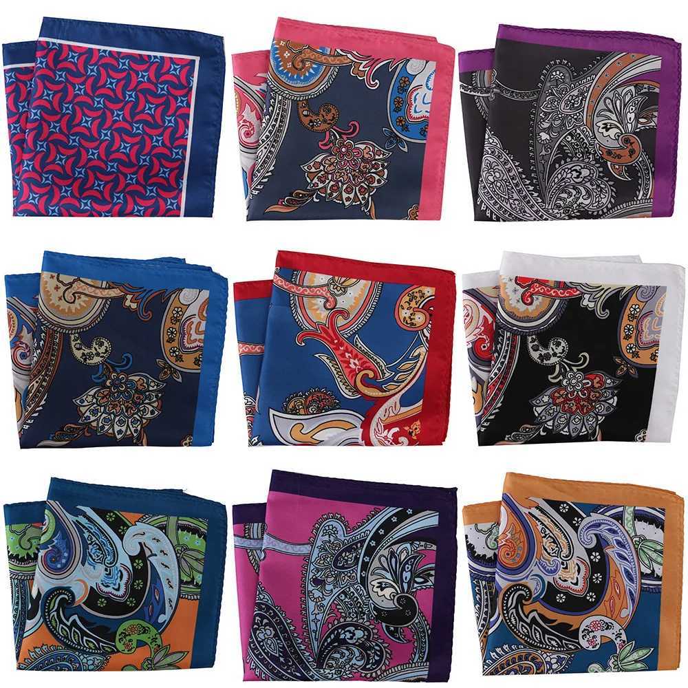 Mans Pocket Square Hanky 30x30cm Mans Priting Polka Dot Floral Chest Towel Big Size Handkerchief for Mens Suit Wedding PartyX240921