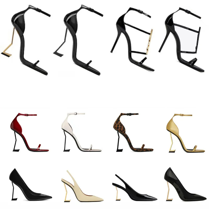 Designer High Heels Women Dress Luxury Sandals Patent Leather Triple Stiletto Black Gold Suede Red Silver Womens Lady Fashion Shoes Party Wedding Office Pumps Toes