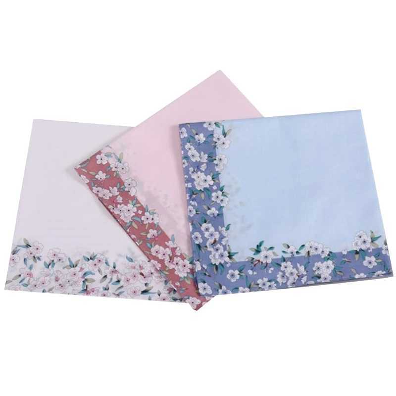 Womens cotton handle soft touch washable pocket cotton towel elegant printed Hanji optional W240921
