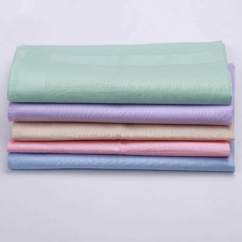 10 candy colored handles solid square handles mixed colors pure cotton comb handles 40 X 40cm W240921