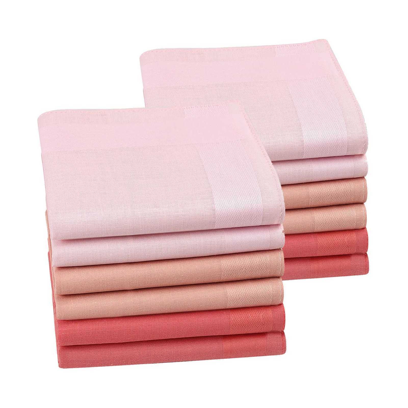 6/12 fashionable square mens handles classic solid color pocket cotton towels used for New Year gifts weddings and parties W240921