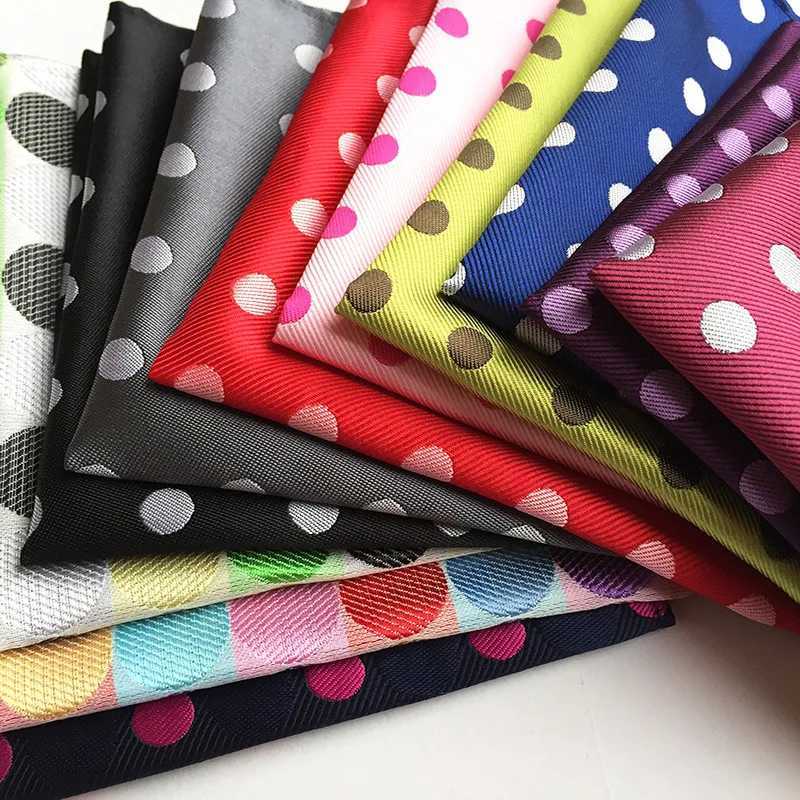 10*10 Inch New Mens Business Suits Pocket Square Handkerchiefs for Wedding Fashion Polka Dots Hankies Mens Pocket TowelX240921