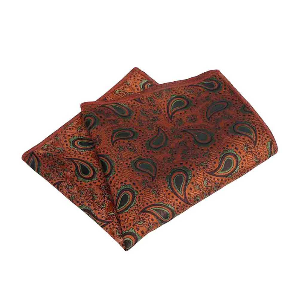 Mens Classic Paisley Handkerchief Hanky Wedding Party High Grade Pocket Square BWTQN0317X240921