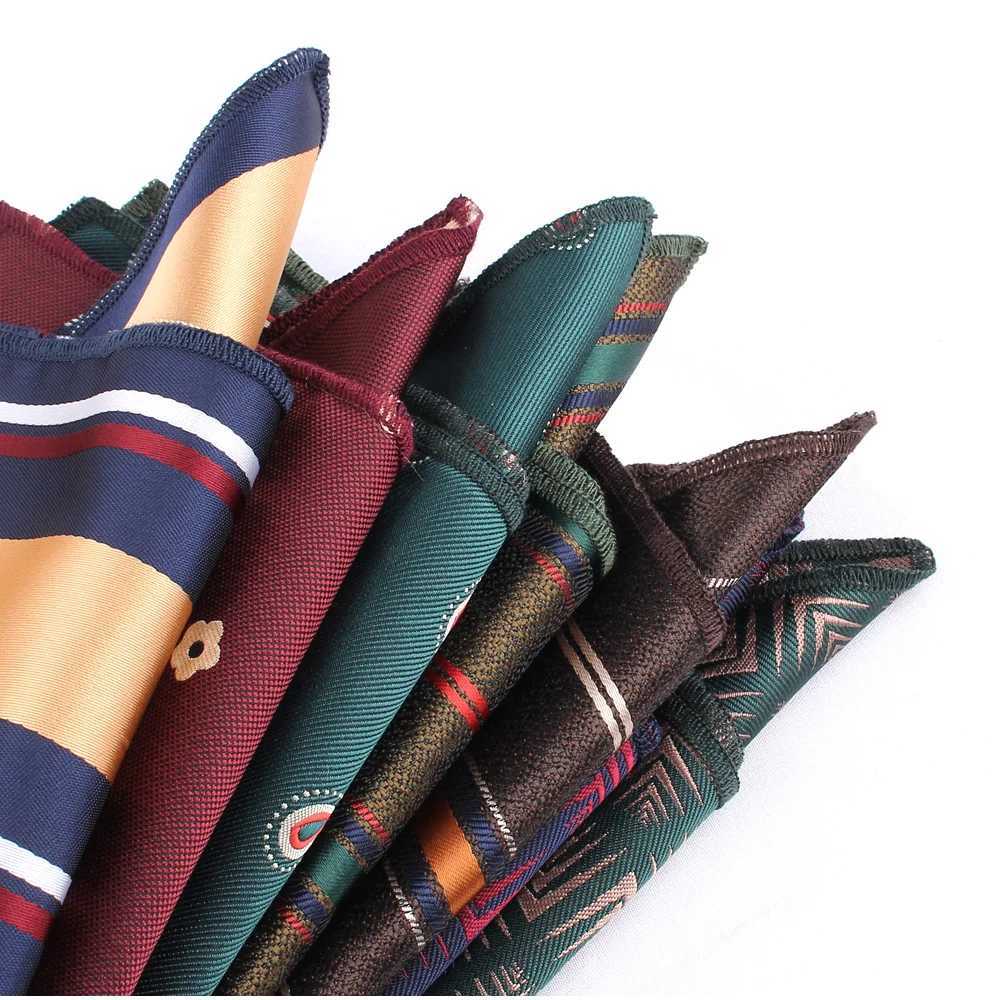 Pocket Square For Men Women Floral Striped Chest Towel Hanky Gentlemen Hankies Mens Handkerchief Suits Pocket Towel GiftsX240921