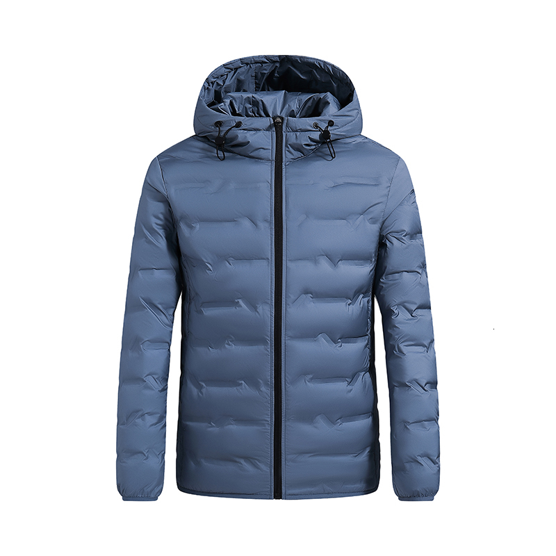 Men Warm Thick Hooded Winter Mens Lightweight Casual Breathable Slim Coat High Quality Down Jacket Male