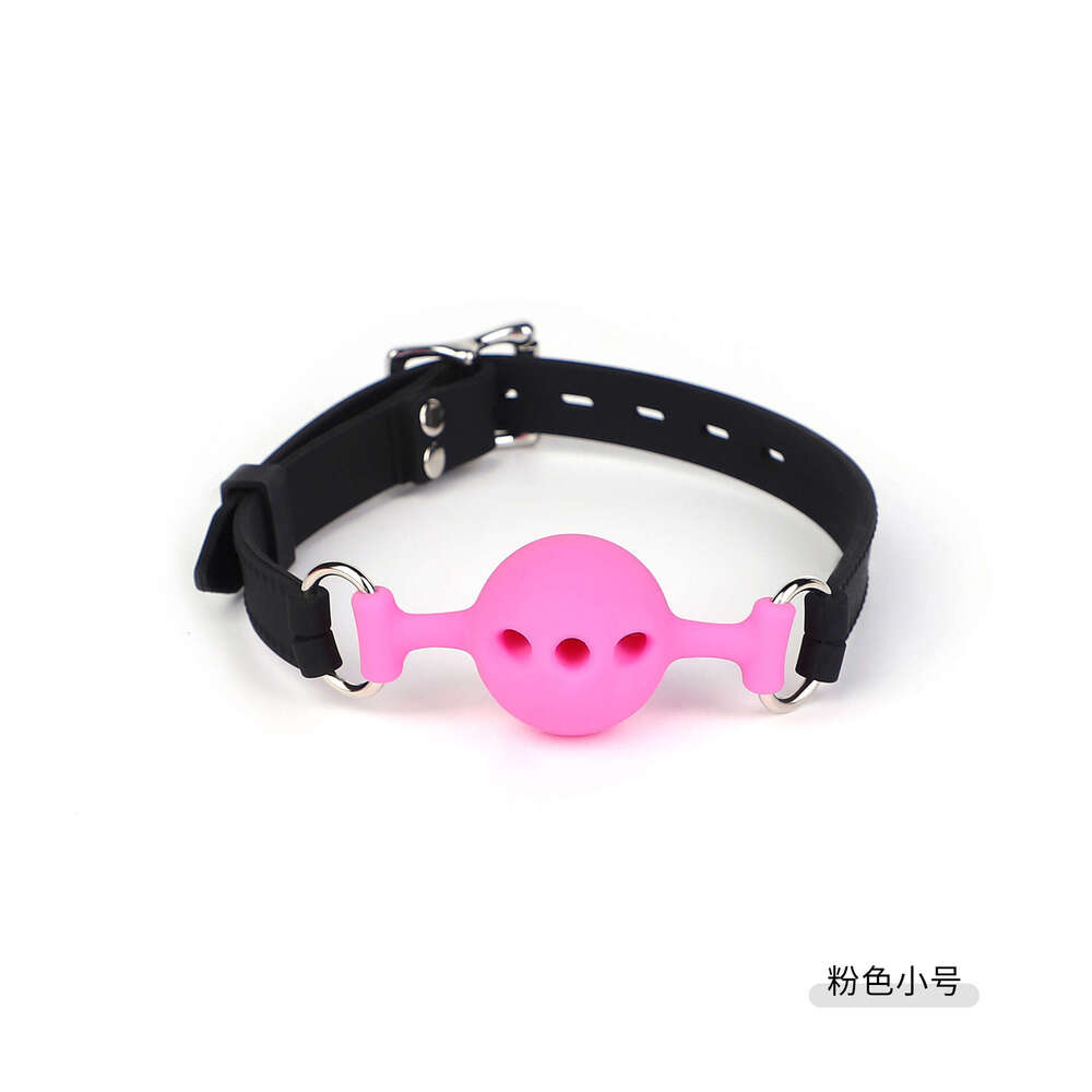 Sex toys SM props integrated silicone mouth ball forced mouth opening with hole silicone mouth plug alternative adult products