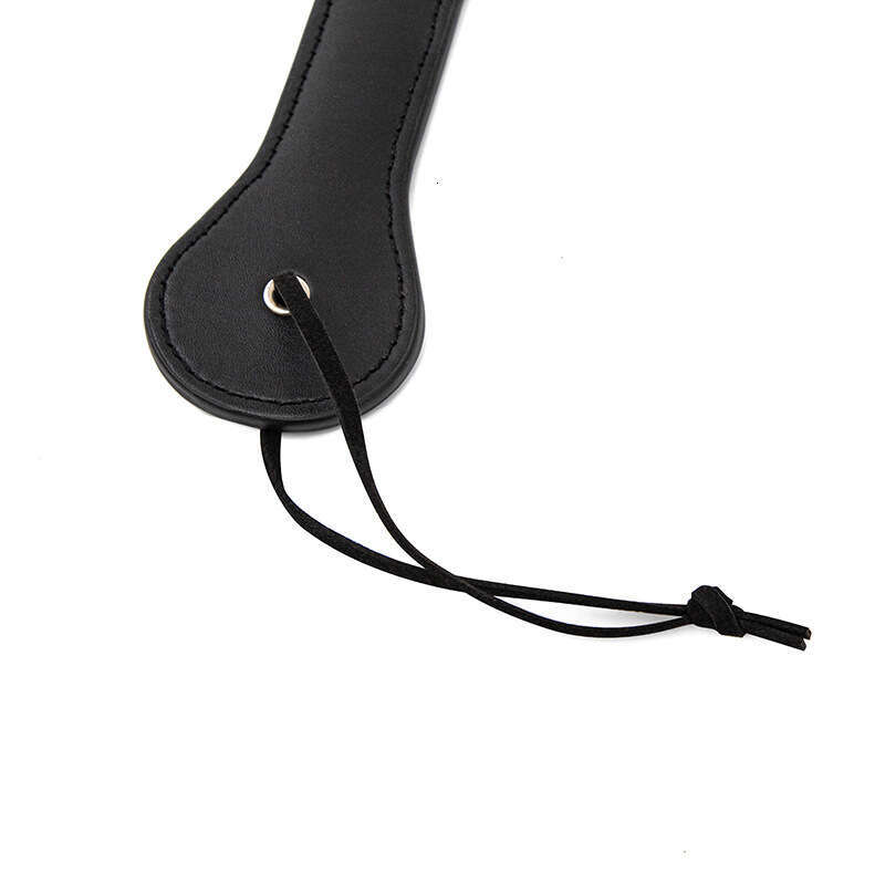 Alternative sex toys SM props cross-border hot selling black smiling face leather racket female slave training SP props sex racket