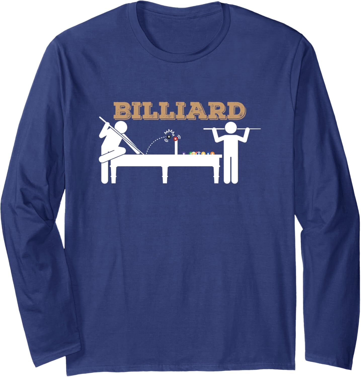 Long Sleeve Shirts for Men sweatshirt Billiard Pro Players On A Billiard Table Fun Pool Long Sleeve Tee Streetwear Casual tops clothes