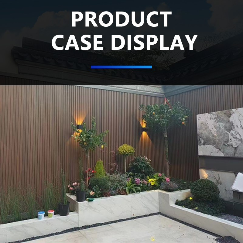 Co extruded Great Wall board, wall panel outdoor plastic wood wall panel concave convex anti-corrosion and waterproof courtyard fence grille exterior 