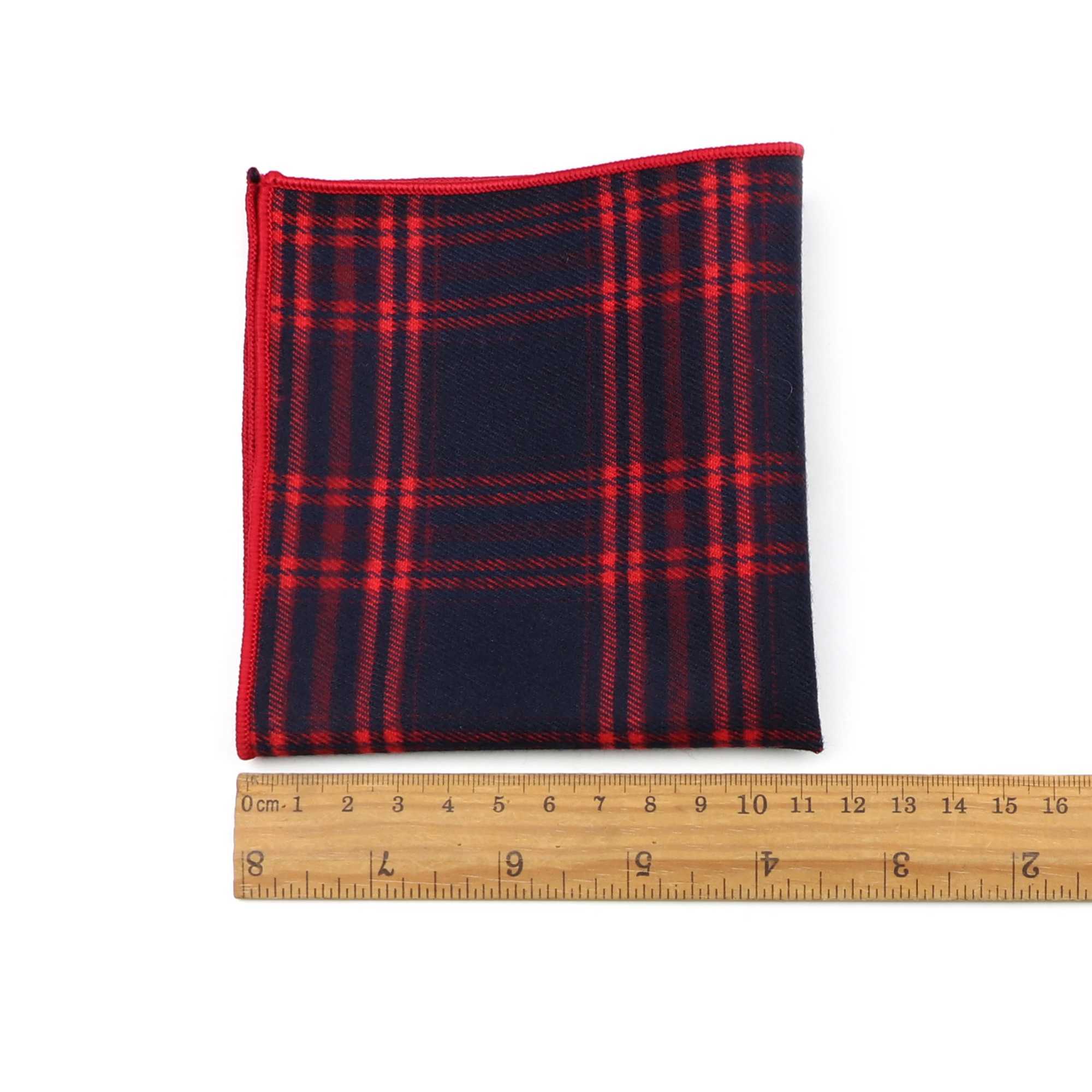 Cotton Striped Plaid Brown Gray Green Mens Handkerchief Fashion Pocket Square Classic Hankie Suit Accessory Gift Casual VintageX240921