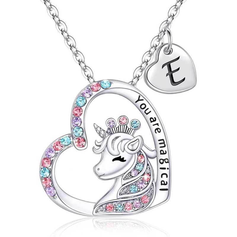 Home Unicorn Necklace You Are the Magical Horse Pendant Necklace Girl Birthday Gift W240918