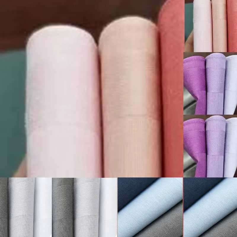 6/12 fashionable square mens handles classic solid color pocket cotton towels used for New Year gifts weddings and parties W240921