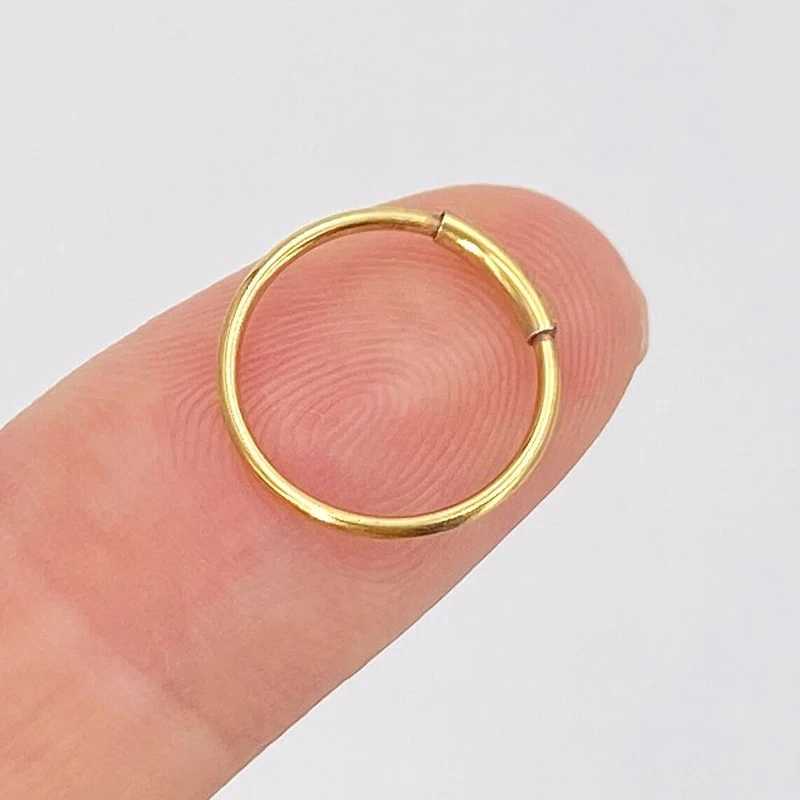 Fashion Surgical Steel Nose Hoop Nose Ring Stud Punk Style Body Piercing Jewelry Nose Lip Cartilage Tragus Helix Ear Piercing Y240921