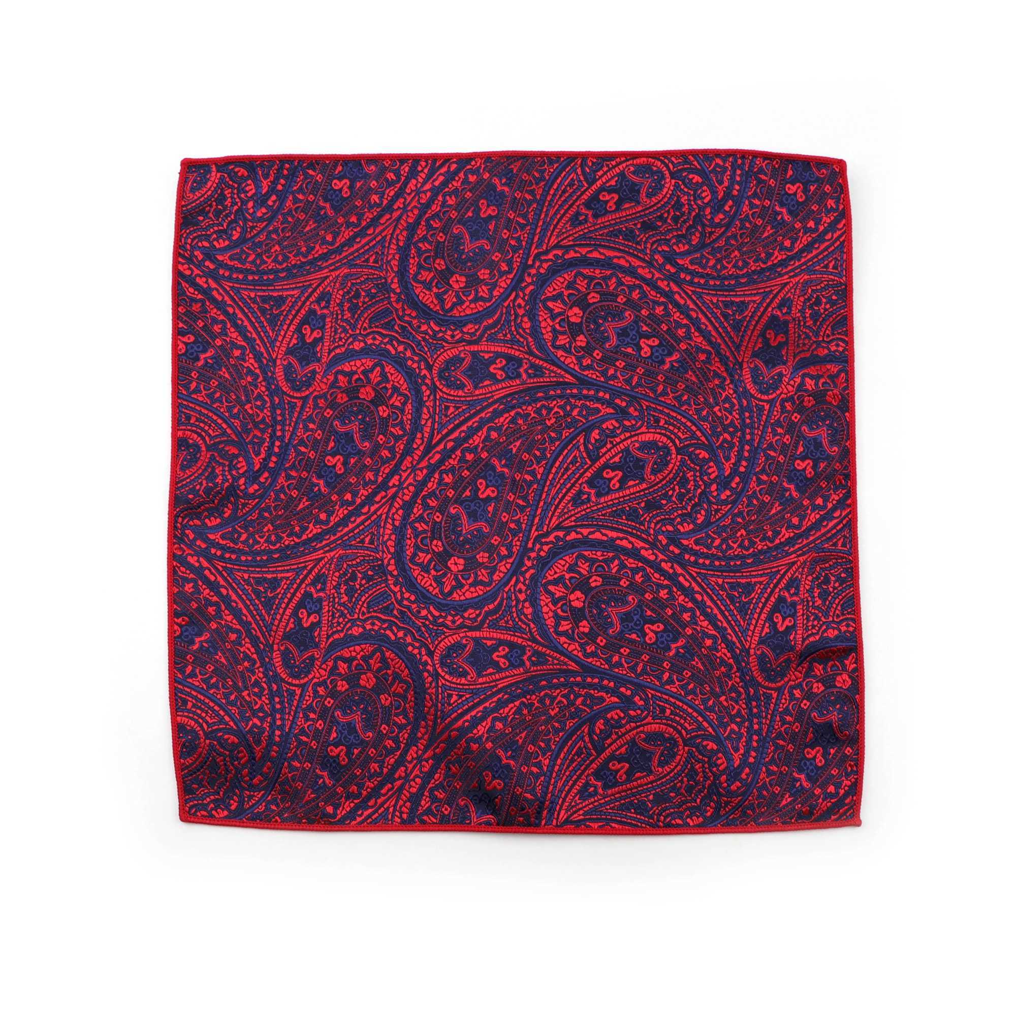 Mens Handkerchief Paisley Polyester Scarves Vintage Fabric Business Pocket Squares HankyX240921