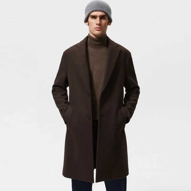 Womens jacket 2022 spring new simple single breasted collar comfortable version fabric wool jacket ZZ688W240712