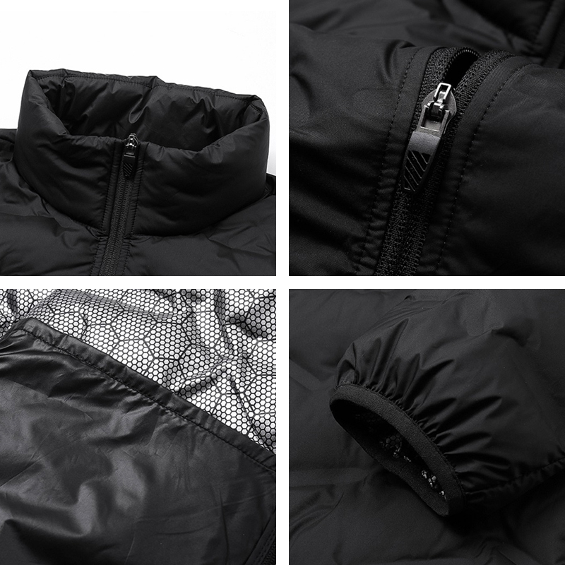 Men White Duck Warm Thick Stand Collar Mens Lightweight Breathable Coat Casual High Quality Down Jacket