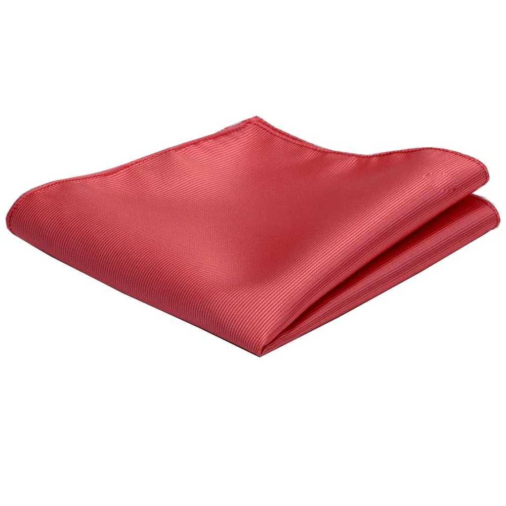 Classic 25*25CM Mens Plain Silk Handkerchief Solid Pocket Square Fashion Men Hanky For Wedding Party Chest TowelX240921
