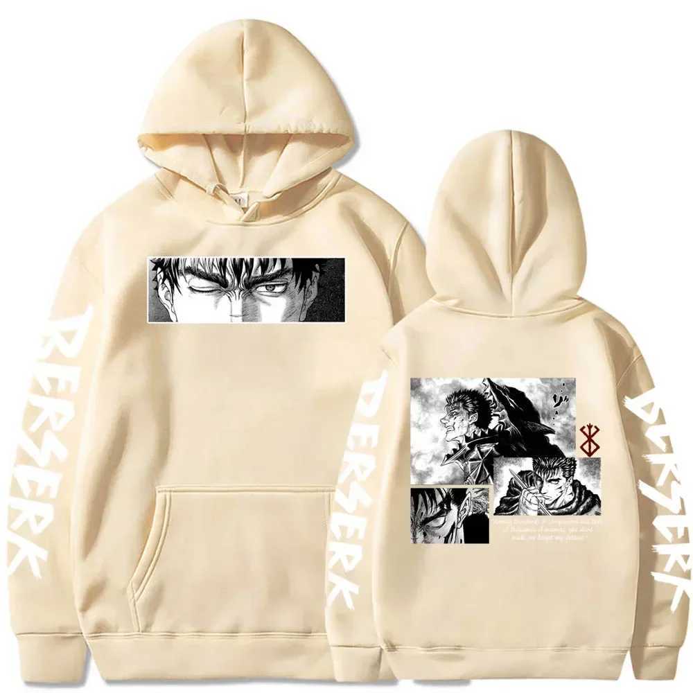 Japanese anime Fury Intestine Printing Mens Hoodie Sweater Pullover Harajuku Anime Eye Fun Sports Shirt W240921