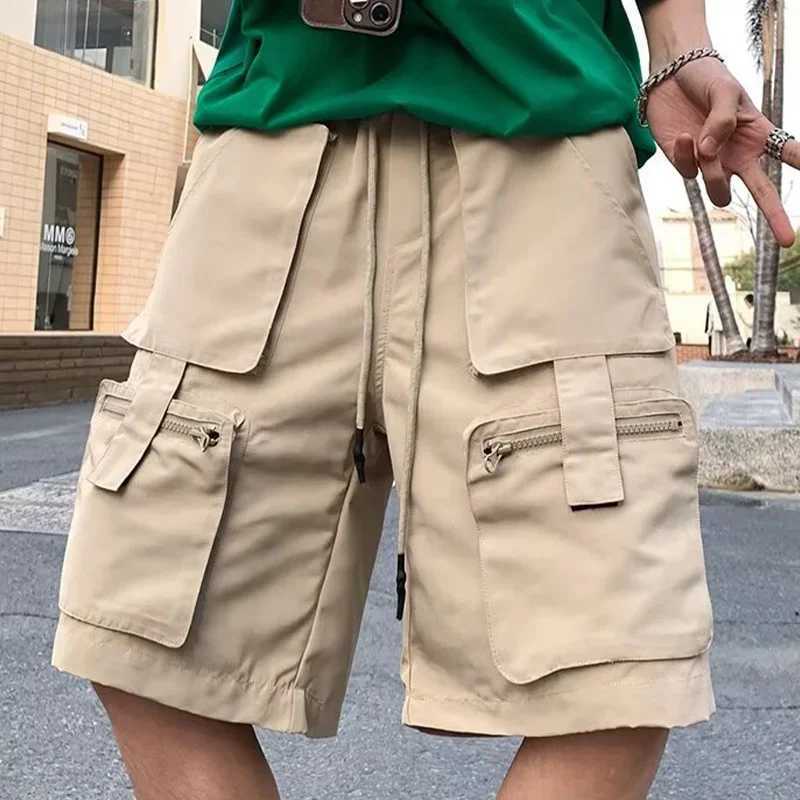 Summer Y2K Cargo Shorts For Men Vintage Multi-Pocket Casual Baggy Bermuda Shorts Hip Hop Streetwear Outdoor Sports Short PantsX240921