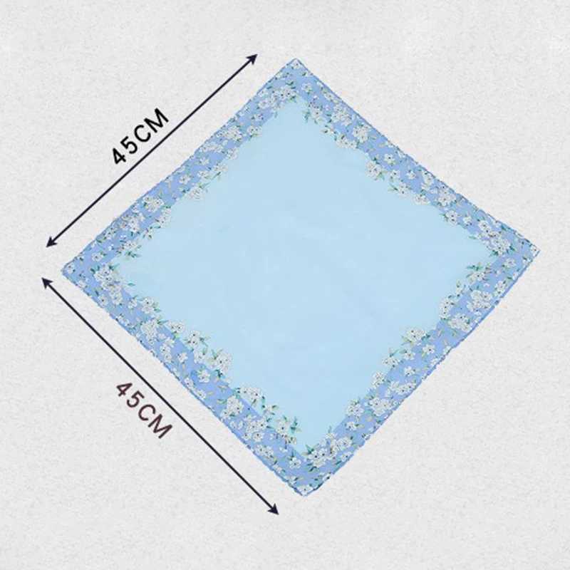 Popular floral printed womens handkerchiefs womens handkerchiefs childrens handkerchiefs kitchen towels Christmas gifts W240921