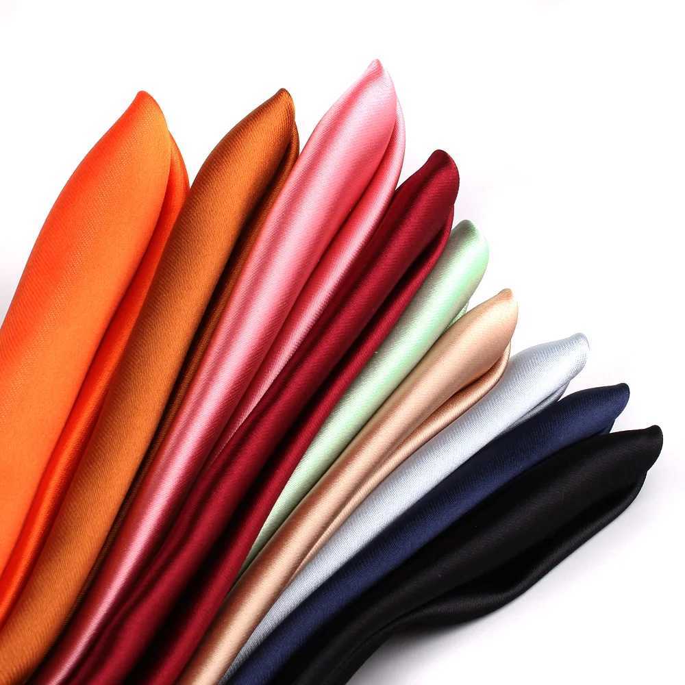 Satin woven pocket square mens solid chest towel Hanji gentleman Hanji mens set handle chief set pocket towel W241213