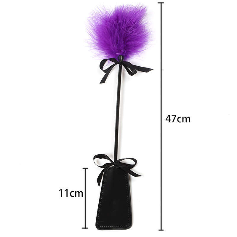 Sex toys SM props breast teasing feather racket punishment training spanking racket adult products hair replacement