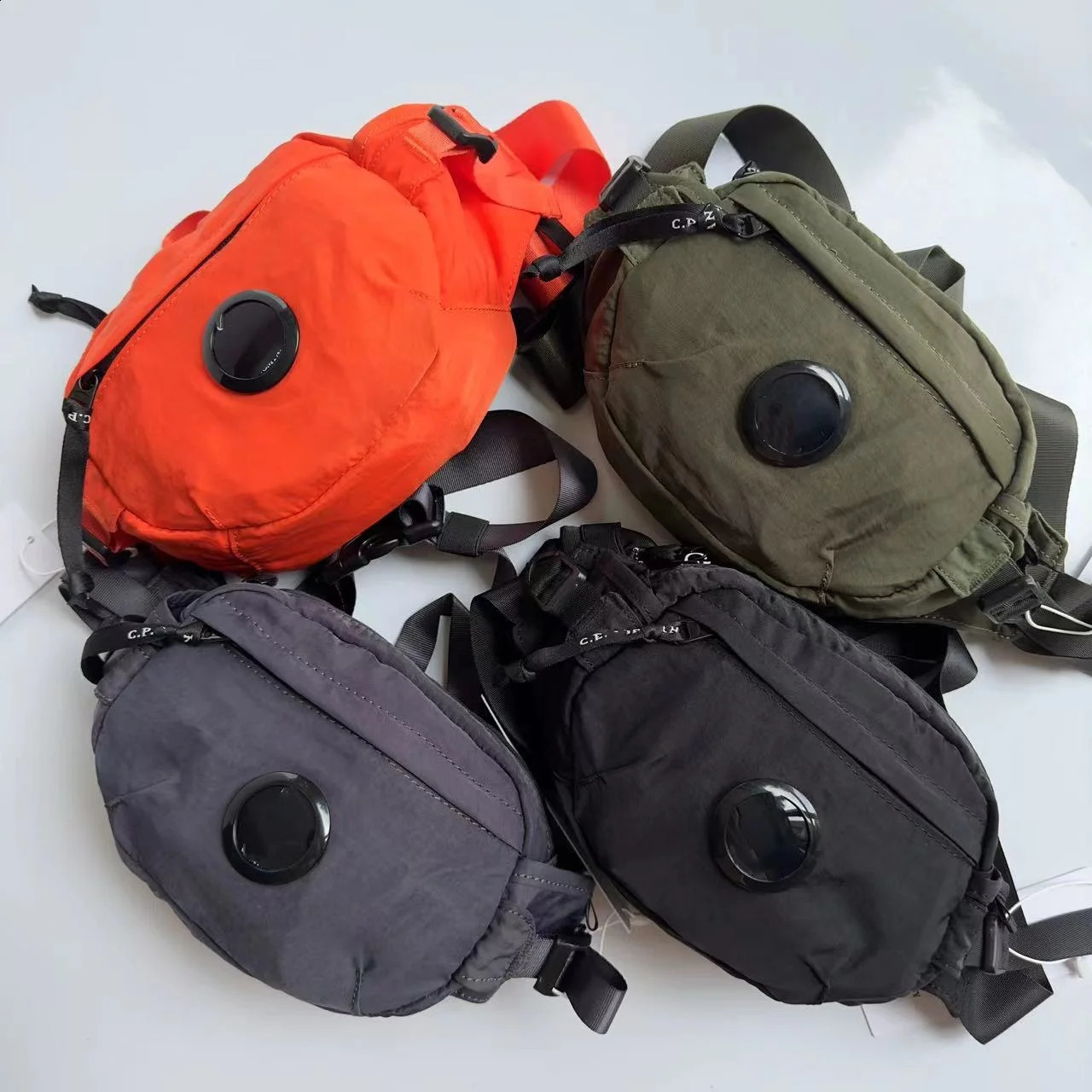 Mens CP single shoulder ten font small bag mobile phone lens handbag 240919