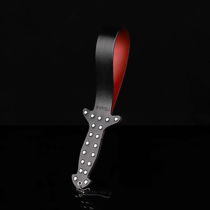High end SM props, genuine leather rivets, leather clappers, SP torture equipment, double-layer erotic clappers with dog tags, alternative adult produ