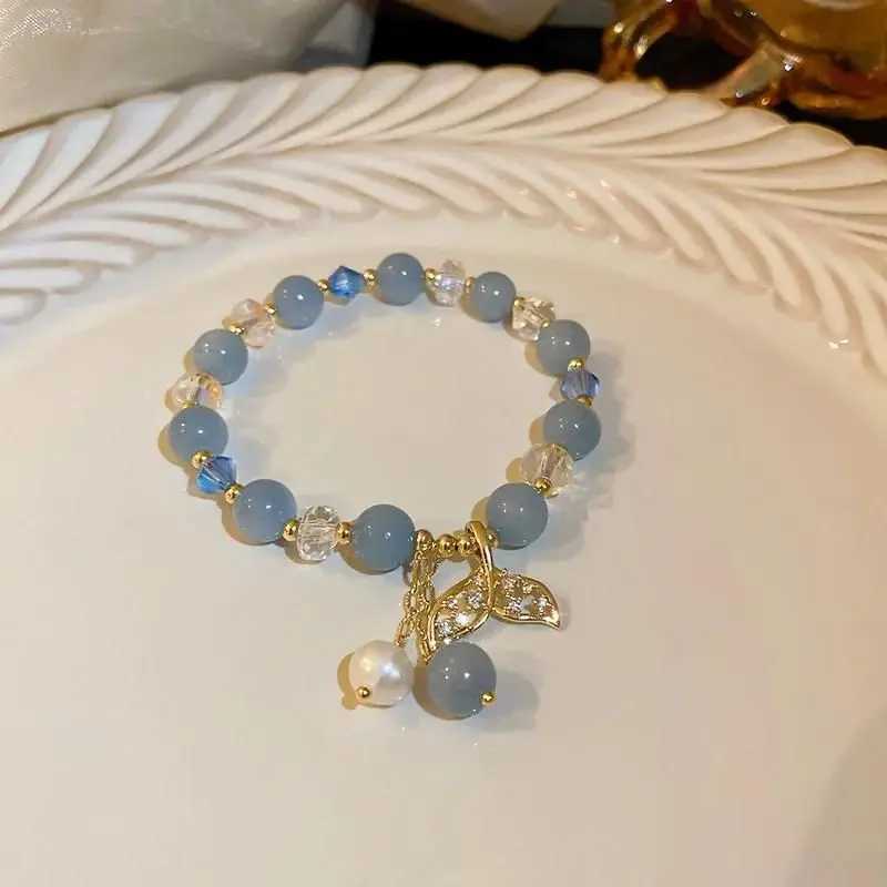 Anime Game Genshin Impact Bracelet Tartaglia Childe Cosplay Women Crystal Beads Pendant Bracelets Jewelry party AccessoriesX240921