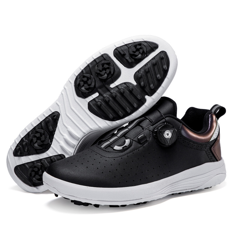 ddmytiger F-20618 Large Golf Shoes for Men and Women Couples Breathable Broken Nails Non slip Knob Buckle Outdoor Rest C ddmythur