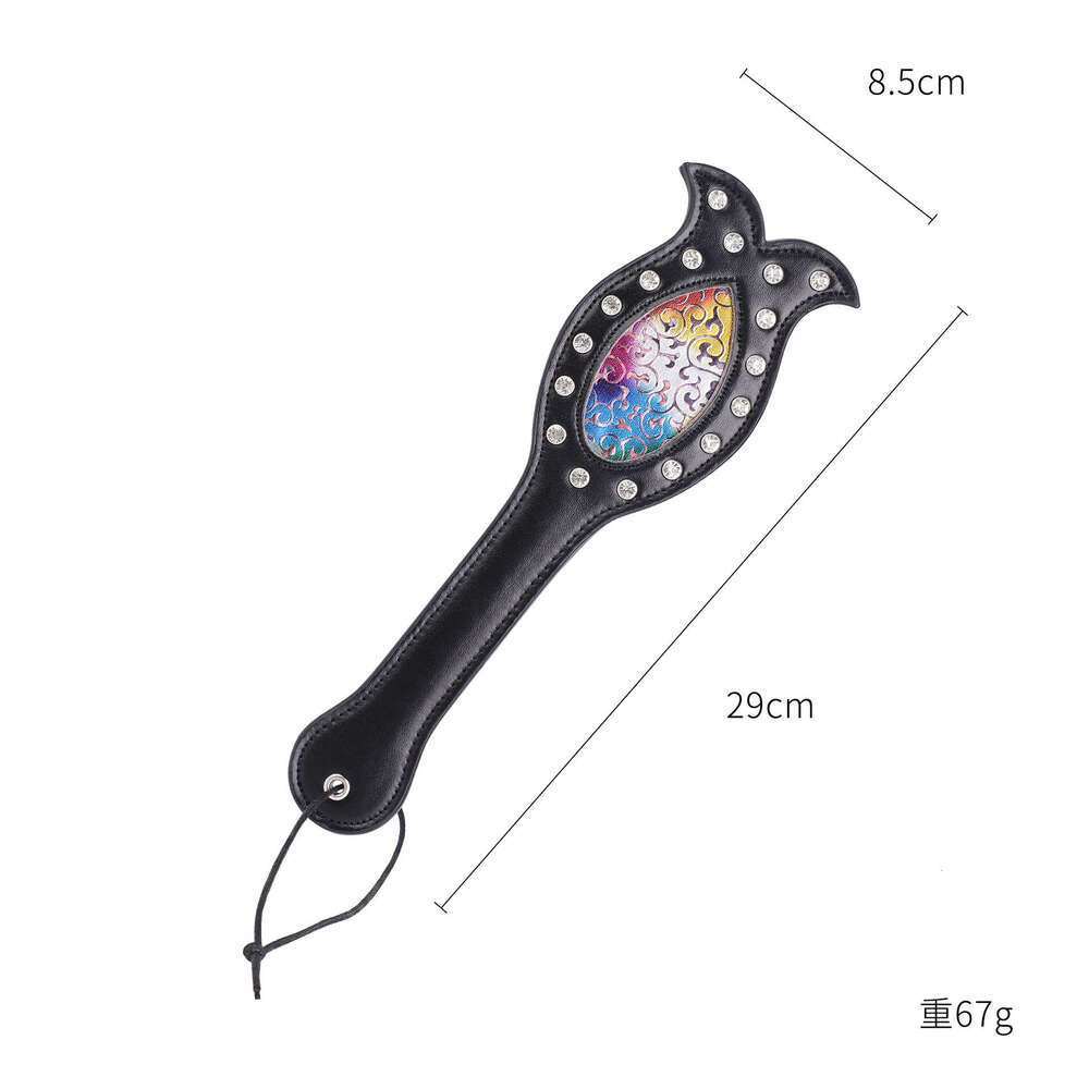 Sex toys SM props SP spanking racket Cross border new product Diamond studded fish tail racket Female slave training punishment hand racket