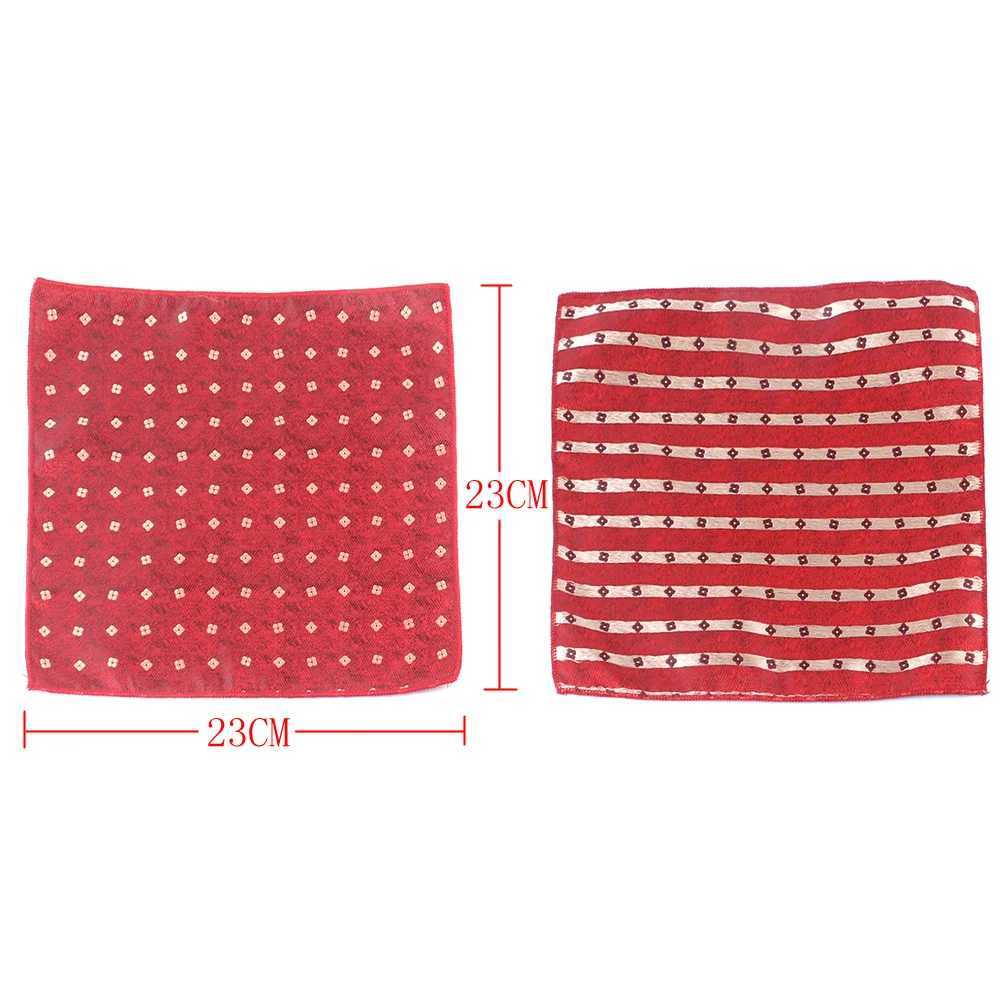 New Floral Pocket Square For Men Chest Towel Wedding kerchief Gentlemen Striped Hankies Mens Handkerchief Striped Pocket TowelX240921