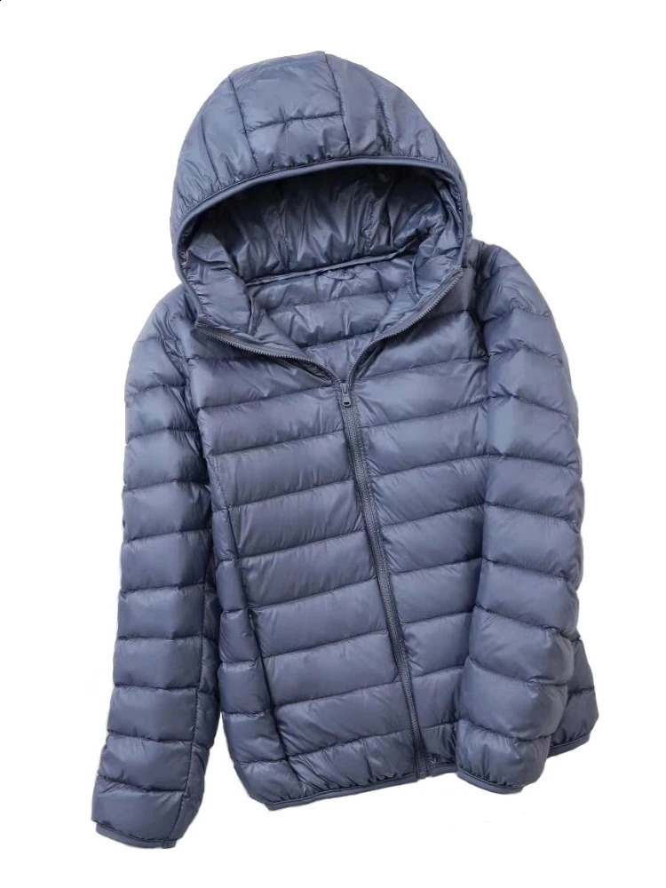 Nubon 7XL Down Jacket Womens Hooded Ultra Light Down Jacket Womens Plus Feather Winter Thin Warm Windproof Coat 240913