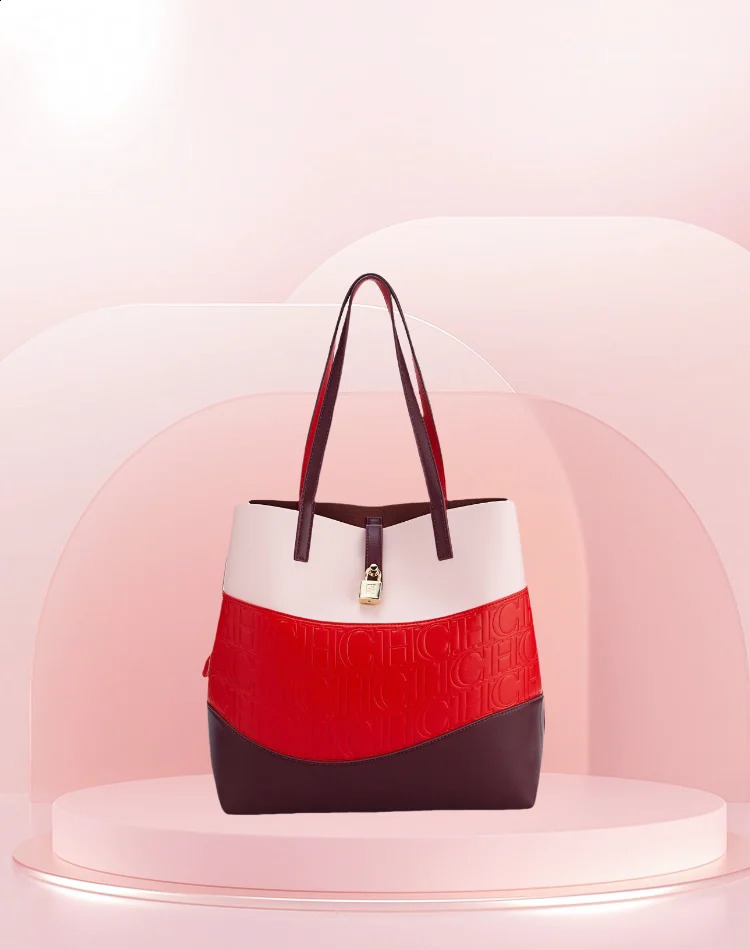 CHHC womens bucket bag color large capacity single shoulder handbag fashionable and simple 240919