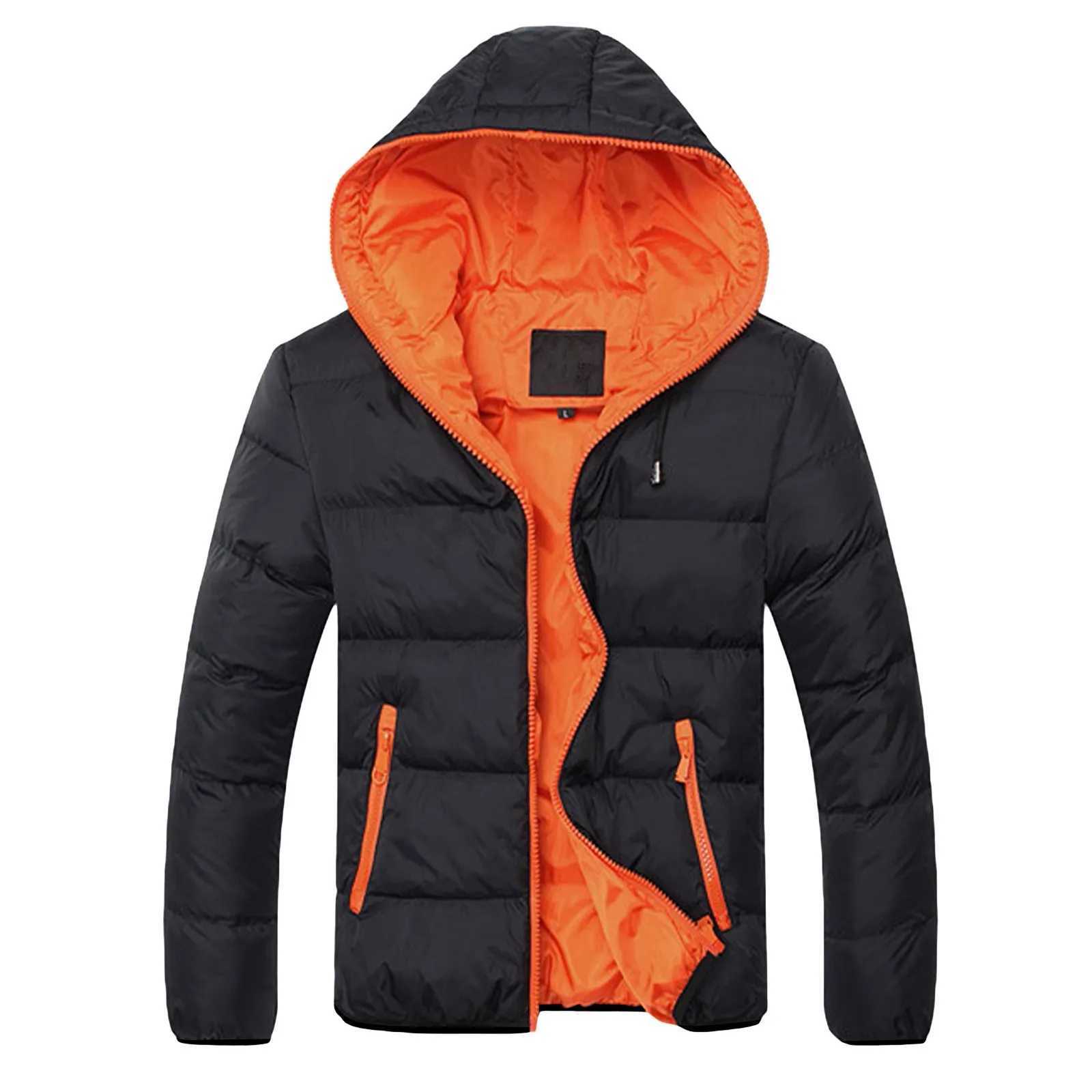 Mens suit jacket autumn and winter breathable Parkas womens hoodie warm basic jacket high-quality business fashion jacket W240920