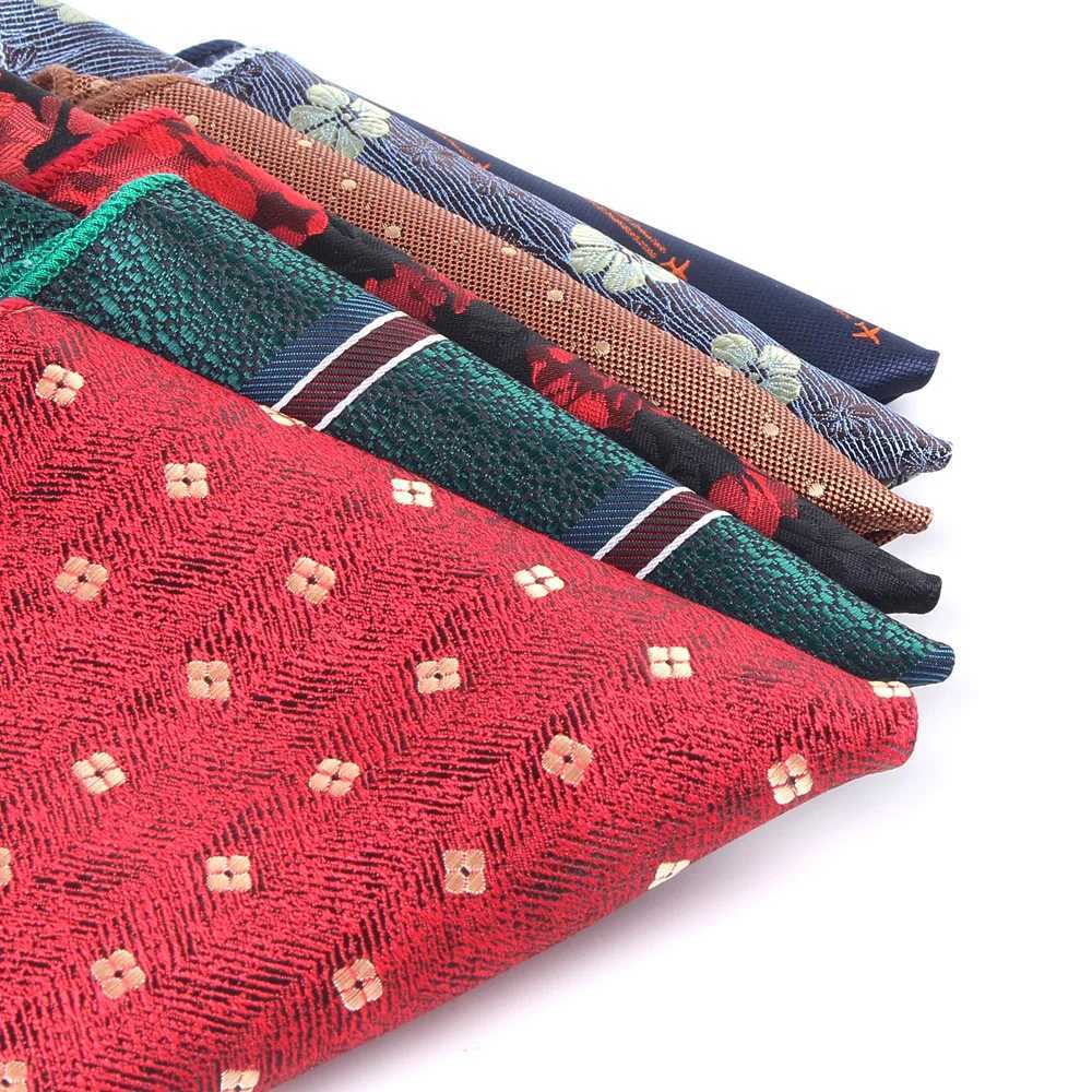 New Floral Pocket Square For Men Chest Towel Wedding kerchief Gentlemen Striped Hankies Mens Handkerchief Striped Pocket TowelX240921