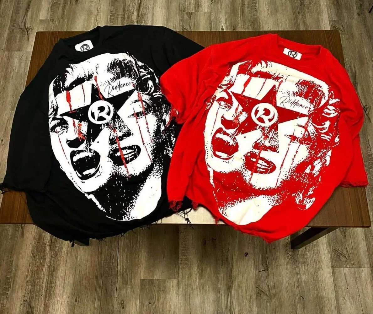Hip Hop Y2k Tops Oversized Printed Graphic T Shirts Harajuku Gothic Men and Women Summer T-Shirt Casual Streetwear Clothes 240929