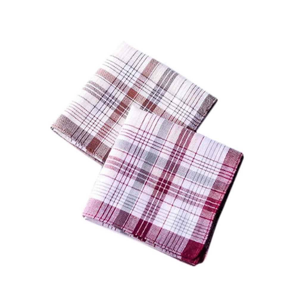 5 pieces/batch of square plain weave handle mens classic retro pocket cotton towels for wedding parties 38 * 38cm random W240921