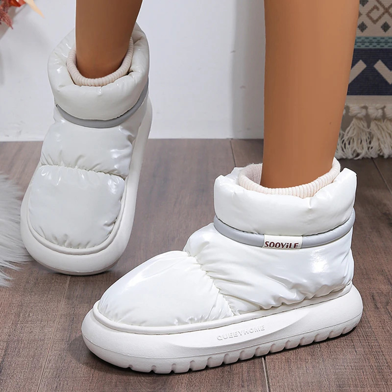 Womens Winter Warm Cotton Padded Shoes Thick Sole Down Waterproof Snow Boots for Women Non Slip Platform Ankle Botas Mujer 241010