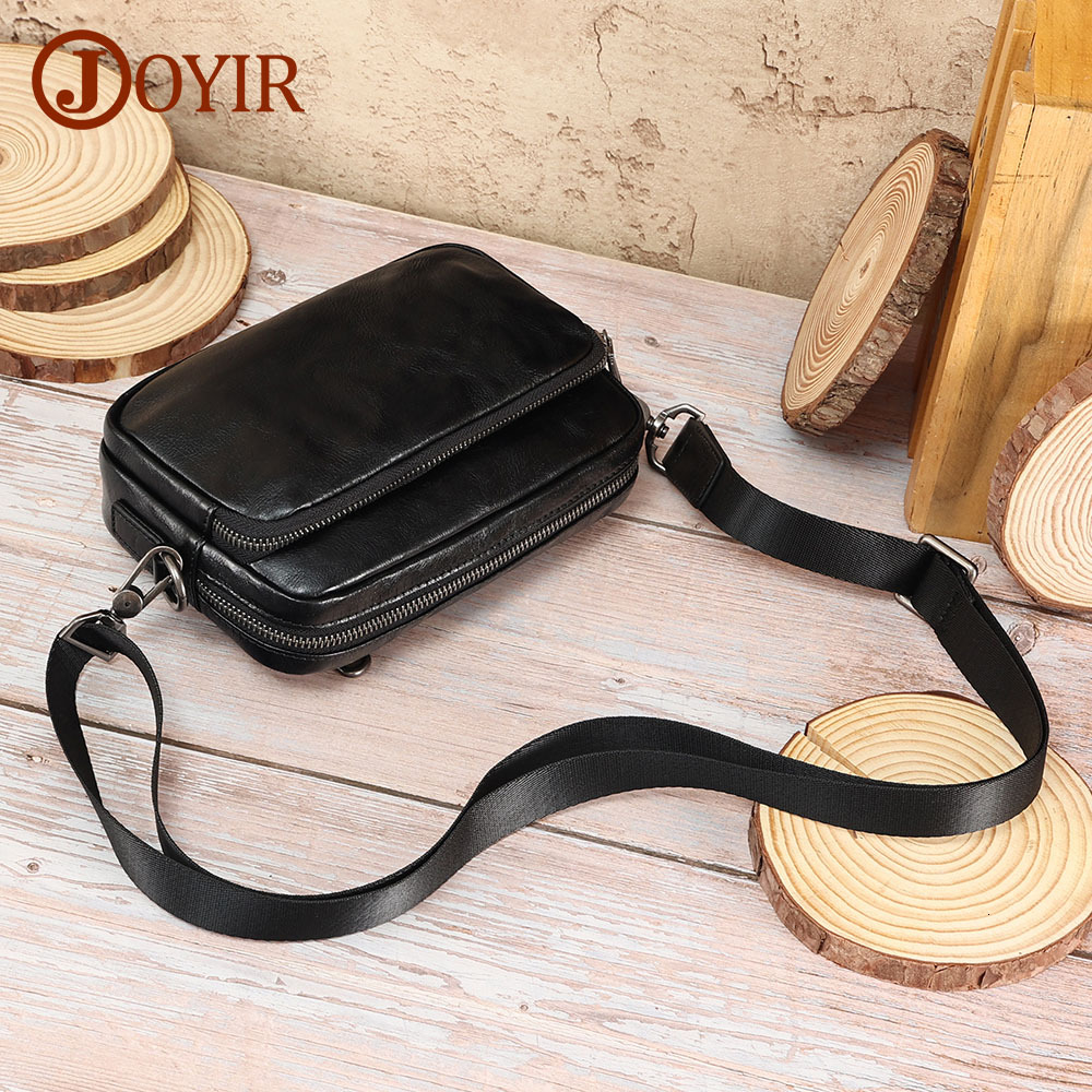 JOYIR Genuine Leather Male Casual Messenger High Quality Men's Small Shoulder Bag Men Simple Style Satchel Bags New