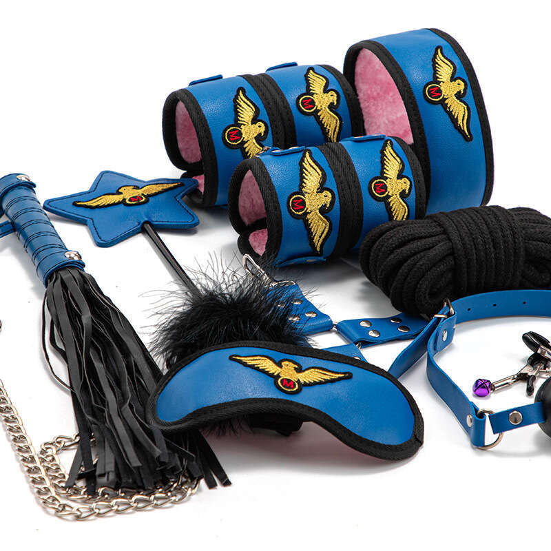 SM Sex Props Ten piece Set Nurse Role Play Binding Training Handcuffs Traction Collar Adult Supplies Delivery