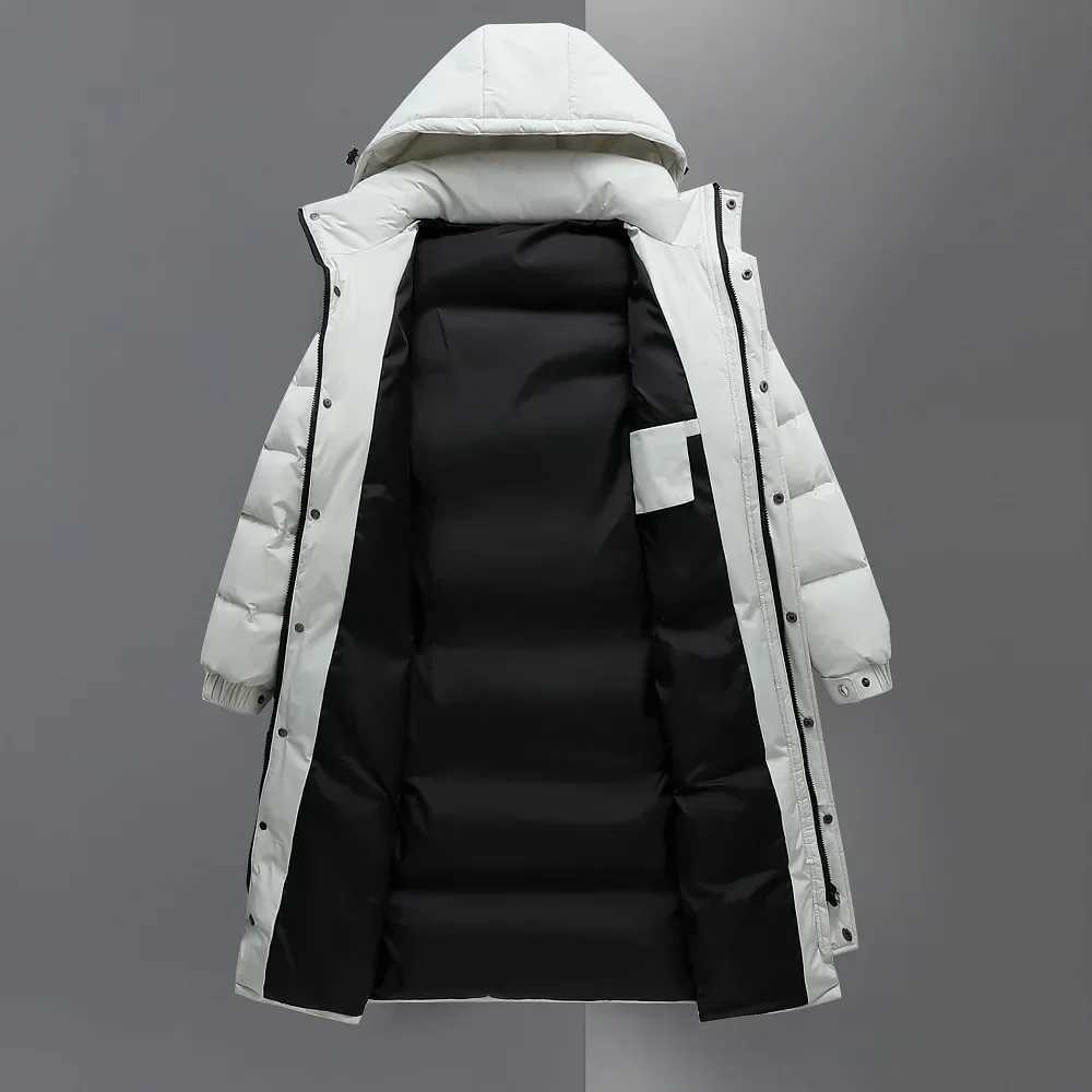 2024 Mens Winter Coat -30 Outdoor White Duck Down Jacket High Quality Mens Thick Warm Parkes Mens Long Coat W240920