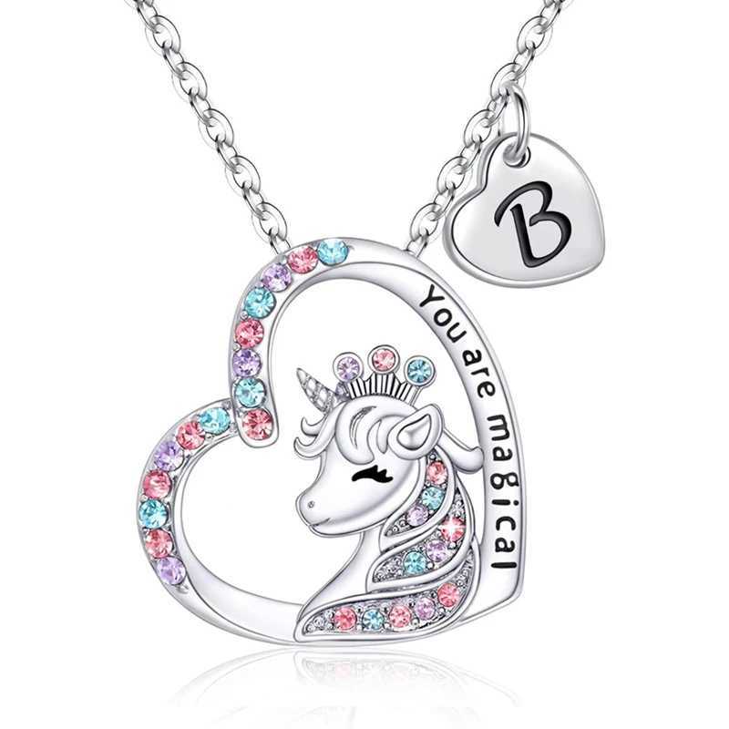 Home Unicorn Necklace You Are the Magical Horse Pendant Necklace Girl Birthday Gift W240918