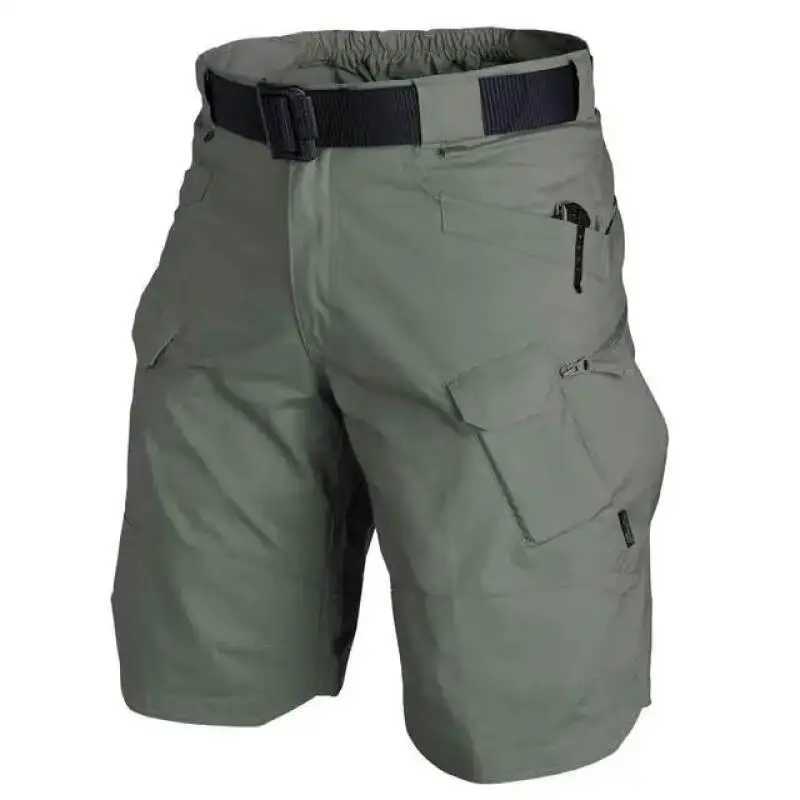 Summer Men Cargo Shorts Tactical Short Pants Waterproof Quick Dry Multi-pocket Shorts Mens Outdoor Clothes Hunting FishingX240921